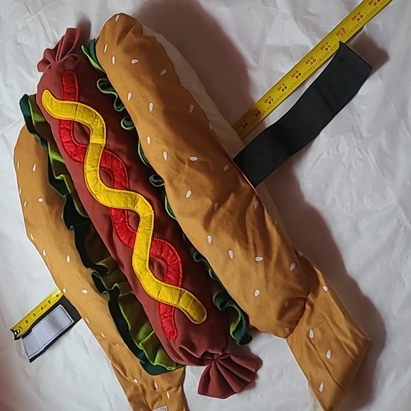 Frisco 🌭 Plush Hotdog Costume for Large Dog (Size XL, ~28"L x ~32"W) -Halloween - Picture 12 of 12